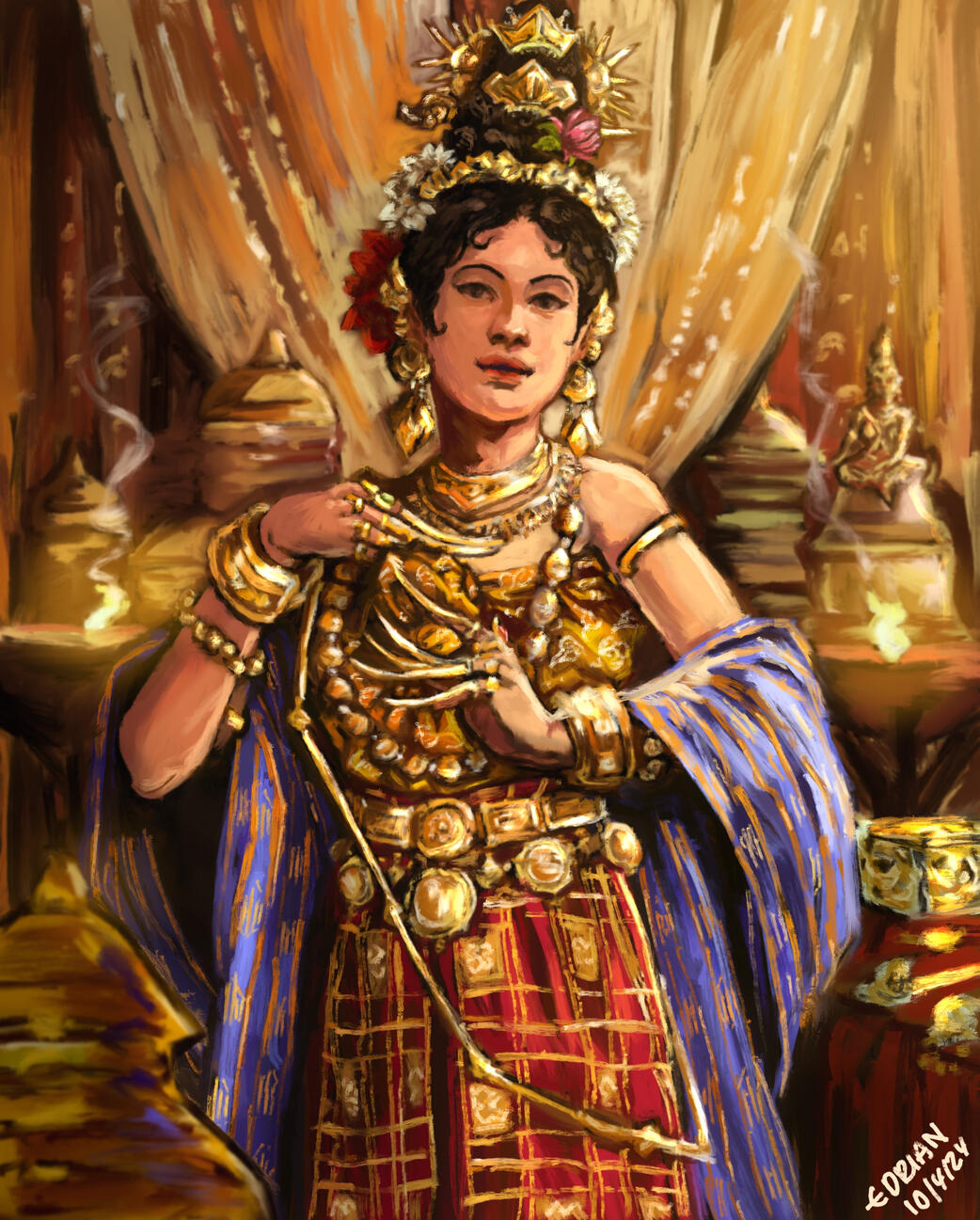 Portraiture of a 12th-13th Century Precolonial Visayan Kadatuan Lady (2024)